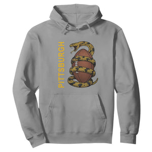Vintage Black And Gold Rattlesnake Hoodie Pittsburgh Sports Fan