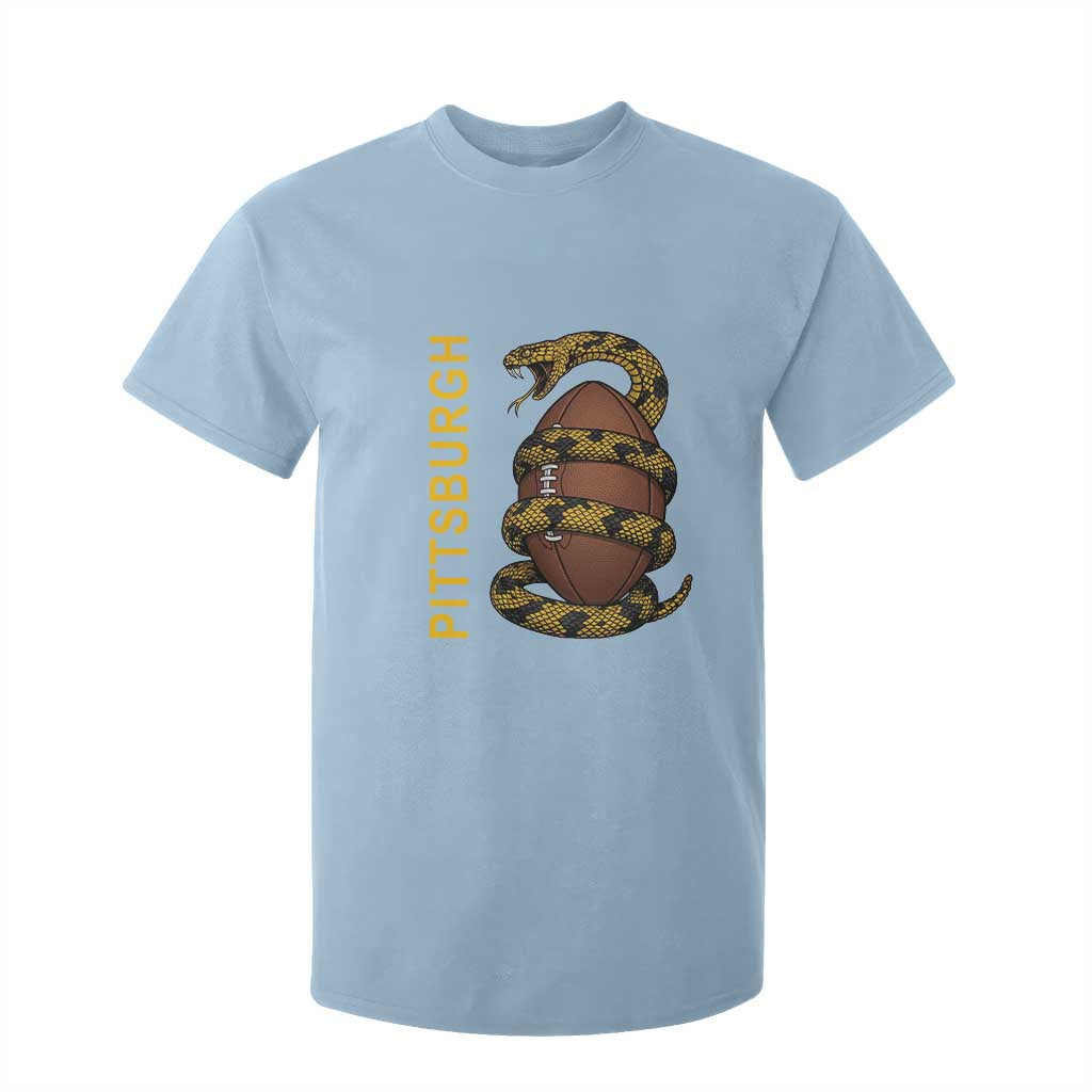 Vintage Black And Gold Rattlesnake T Shirt For Kid Pittsburgh Sports Fan