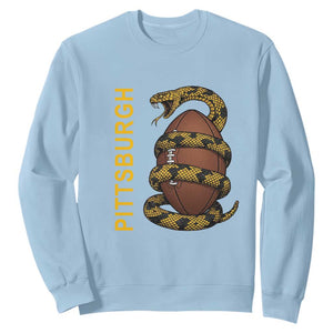 Vintage Black And Gold Rattlesnake Sweatshirt Pittsburgh Sports Fan