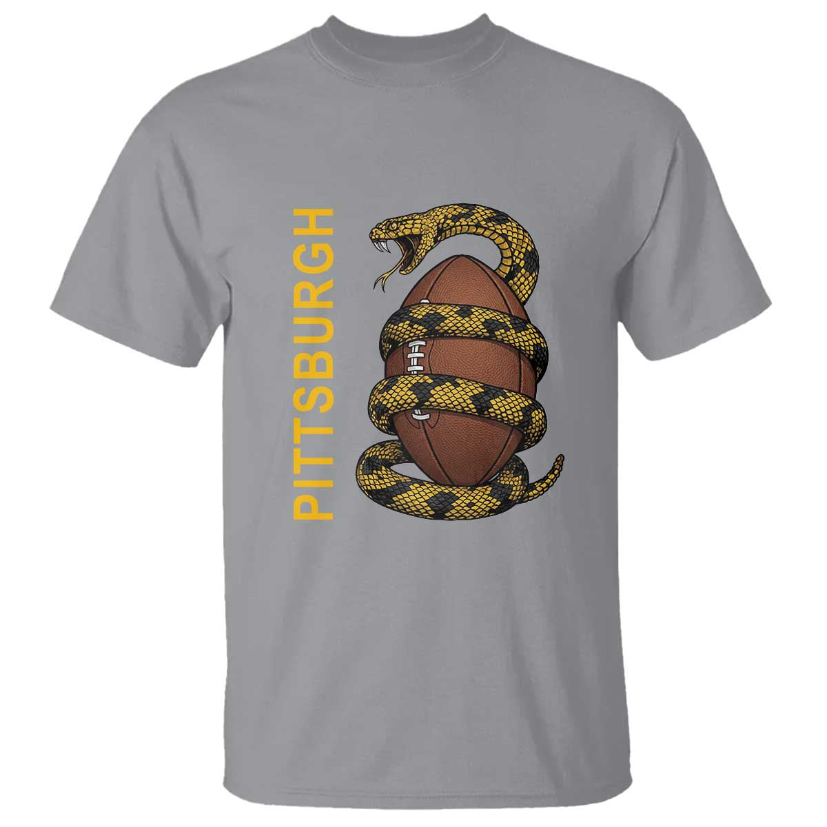 Vintage Black And Gold Rattlesnake T Shirt Pittsburgh Sports Fan