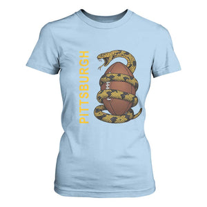 Vintage Black And Gold Rattlesnake T Shirt For Women Pittsburgh Sports Fan
