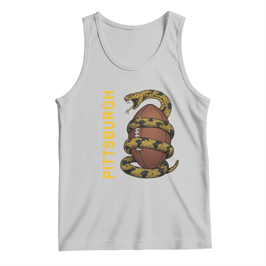 Vintage Black And Gold Rattlesnake Tank Top Pittsburgh Sports Fan