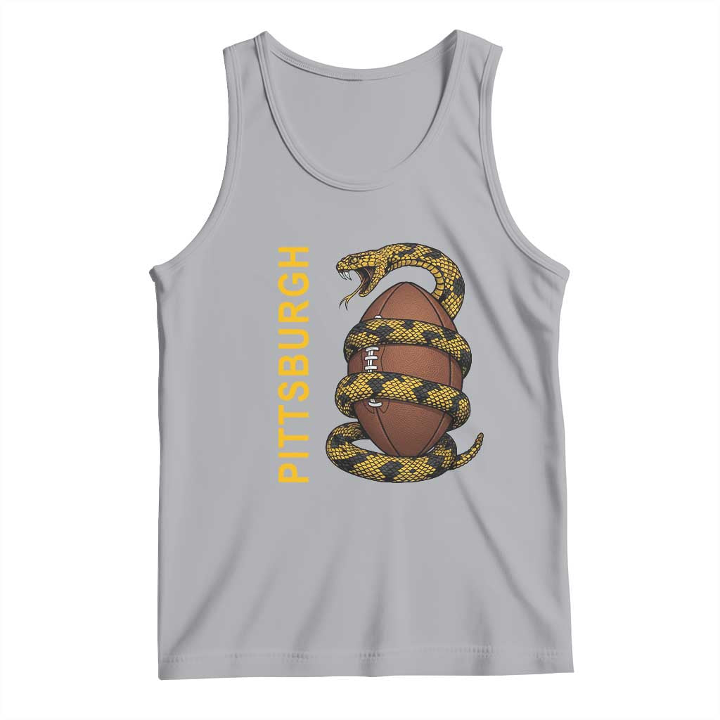Vintage Black And Gold Rattlesnake Tank Top Pittsburgh Sports Fan