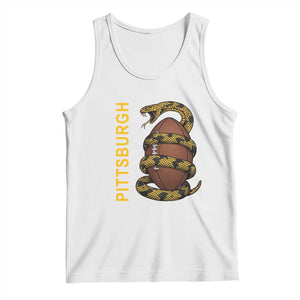 Vintage Black And Gold Rattlesnake Tank Top Pittsburgh Sports Fan