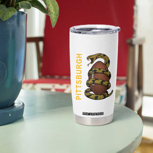 Vintage Black And Gold Rattlesnake Tumbler Cup Pittsburgh Sports Fan