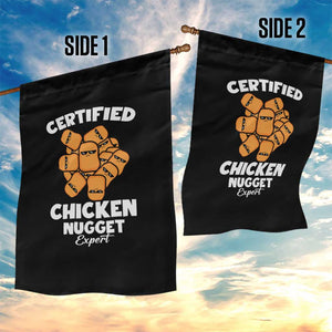 Funny Food Lover Gift Garden Flag Certified Chicken Nugget Expert TS12 Print Your Wear