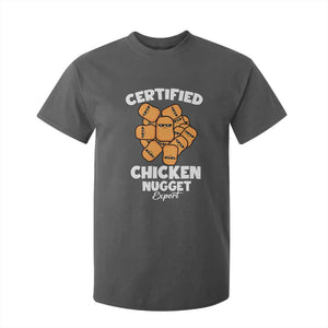 Funny Food Lover Gift T Shirt For Kid Certified Chicken Nugget Expert TS12 Dark Heather Print Your Wear