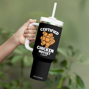 Funny Food Lover Gift Tumbler With Handle Certified Chicken Nugget Expert TS12 Print Your Wear