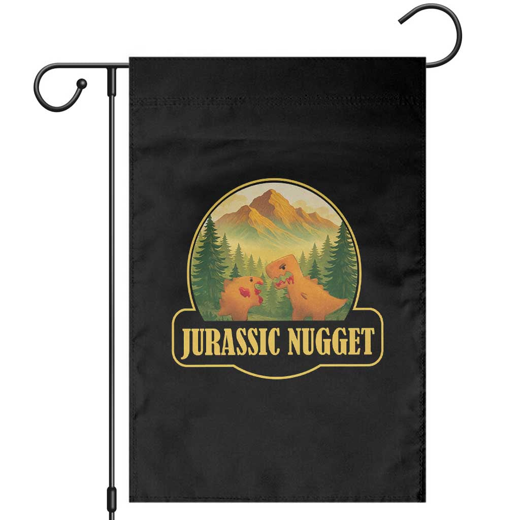 Jurassic Nugget World Dino Garden Flag Nugget Lover Gift TS12 Black Print Your Wear
