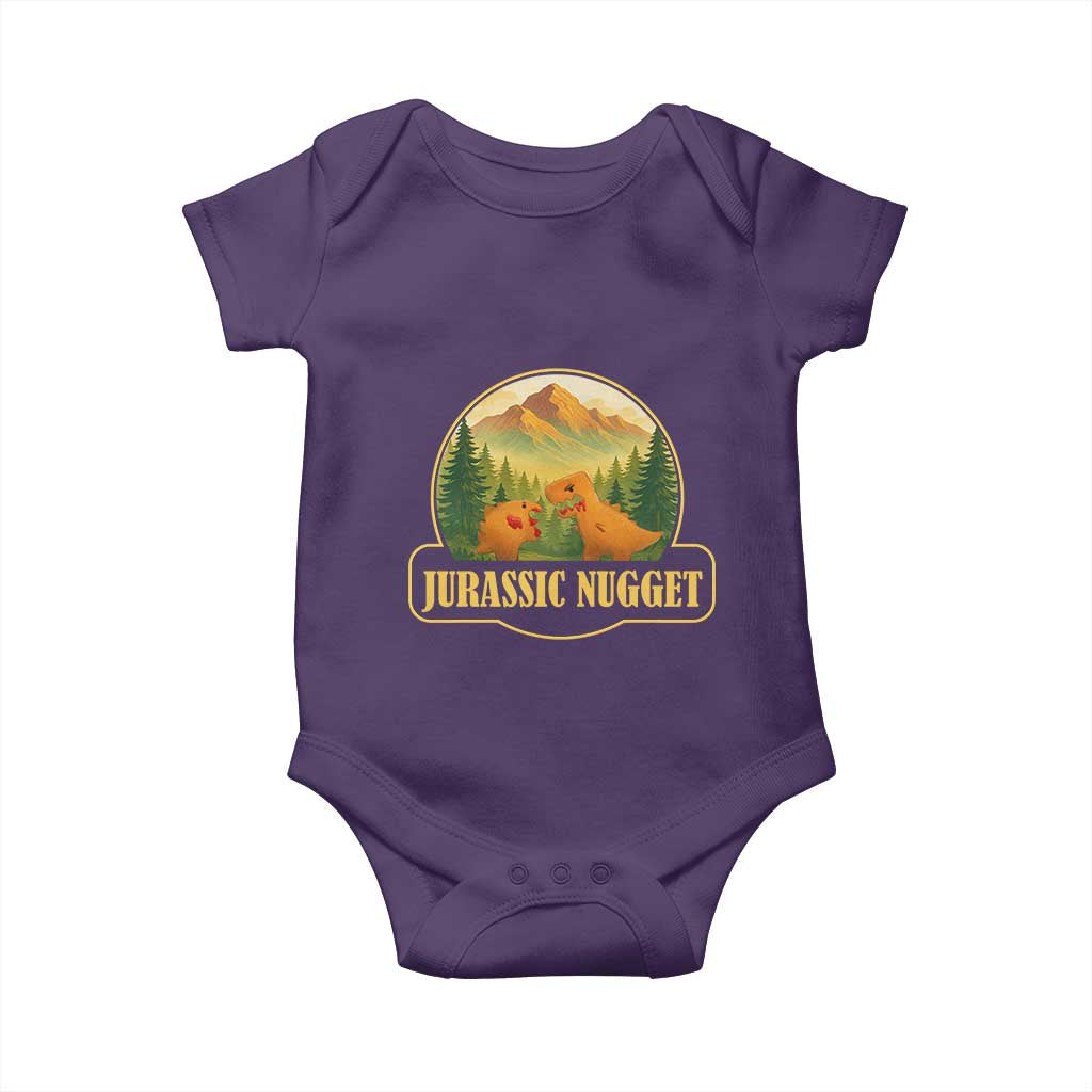 Jurassic Nugget World Dino Baby Onesie Nugget Lover Gift TS12 Purple Print Your Wear