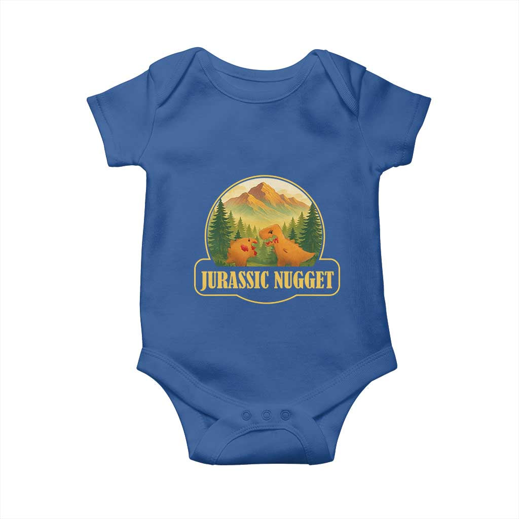 Jurassic Nugget World Dino Baby Onesie Nugget Lover Gift TS12 Royal Blue Print Your Wear