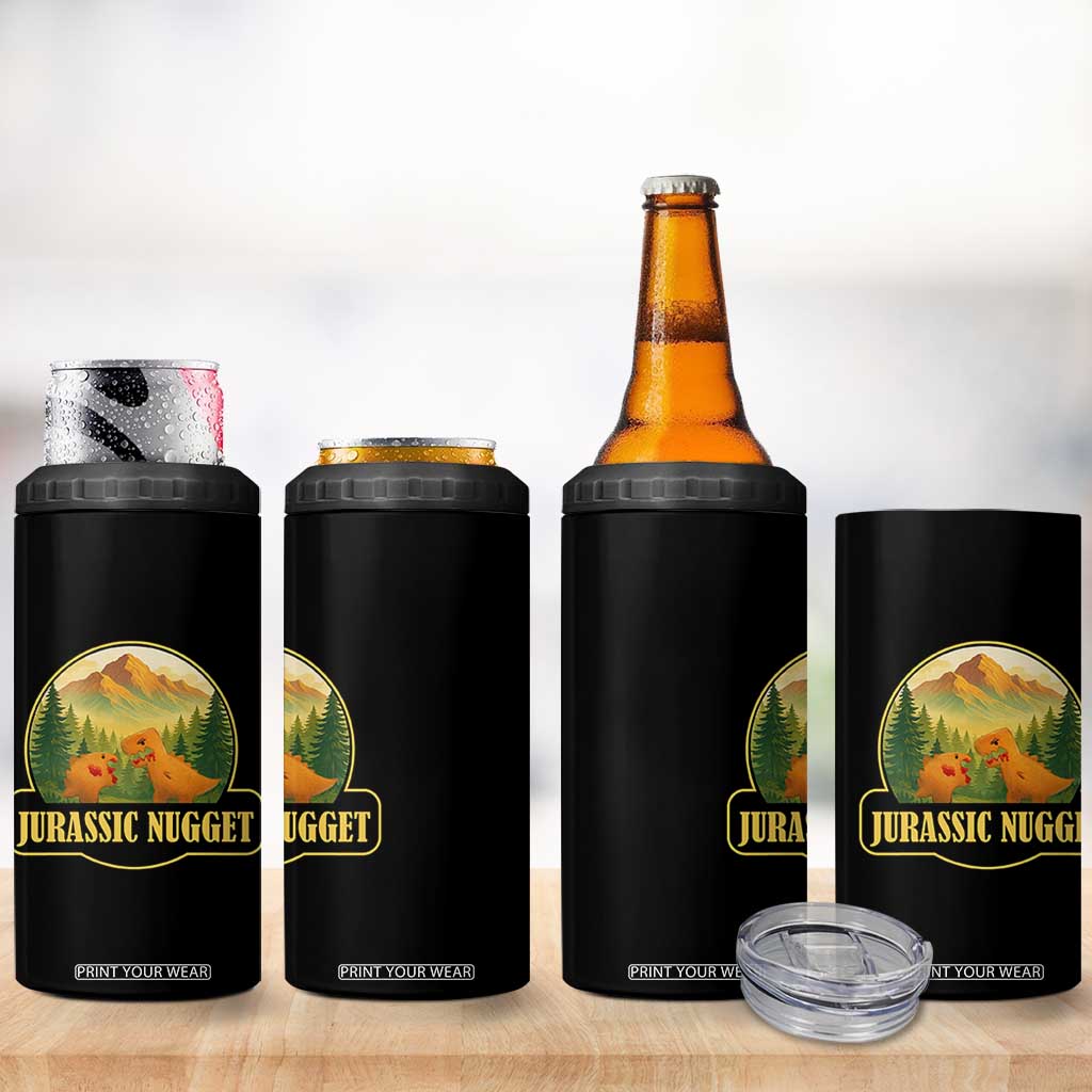 Jurassic Nugget World Dino 4 in 1 Can Cooler Tumbler Nugget Lover Gift TS12 Print Your Wear