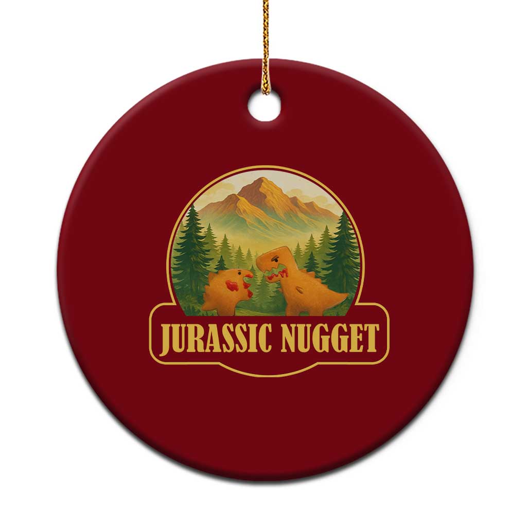 Jurassic Nugget World Dino Ceramic Ornament Nugget Lover Gift TS12 1pc Red Print Your Wear