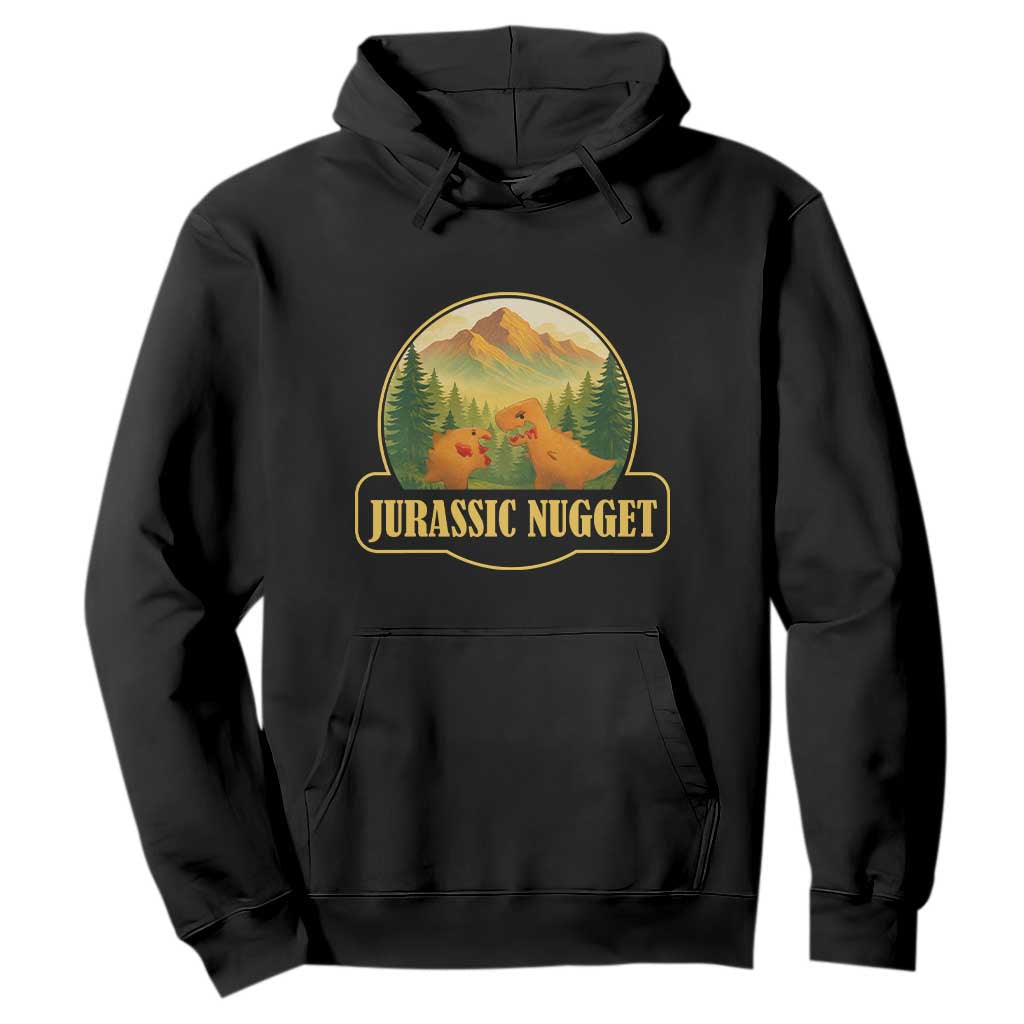 Jurassic Nugget World Dino Hoodie Nugget Lover Gift TS12 Black Print Your Wear