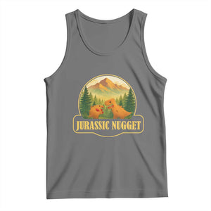 Jurassic Nugget World Dino Tank Top Nugget Lover Gift TS12 Black Heather Print Your Wear