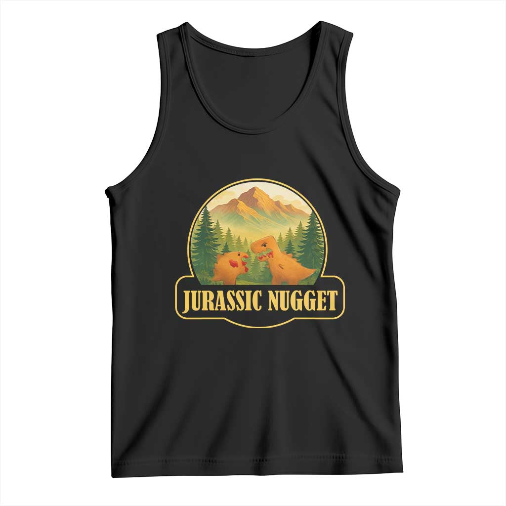 Jurassic Nugget World Dino Tank Top Nugget Lover Gift TS12 Black Print Your Wear
