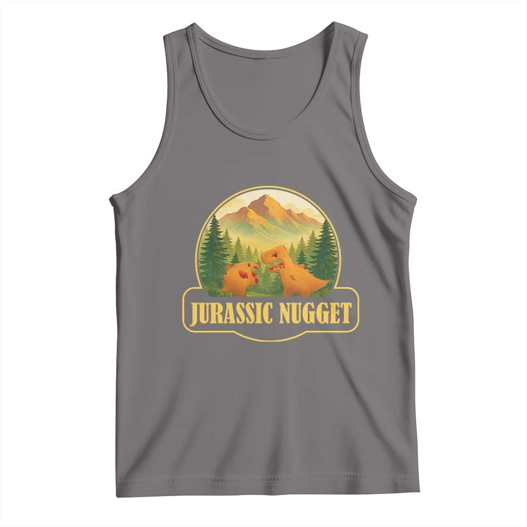 Jurassic Nugget World Dino Tank Top Nugget Lover Gift TS12 Deep Heather Print Your Wear