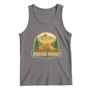 Jurassic Nugget World Dino Tank Top Nugget Lover Gift TS12 Deep Heather Print Your Wear