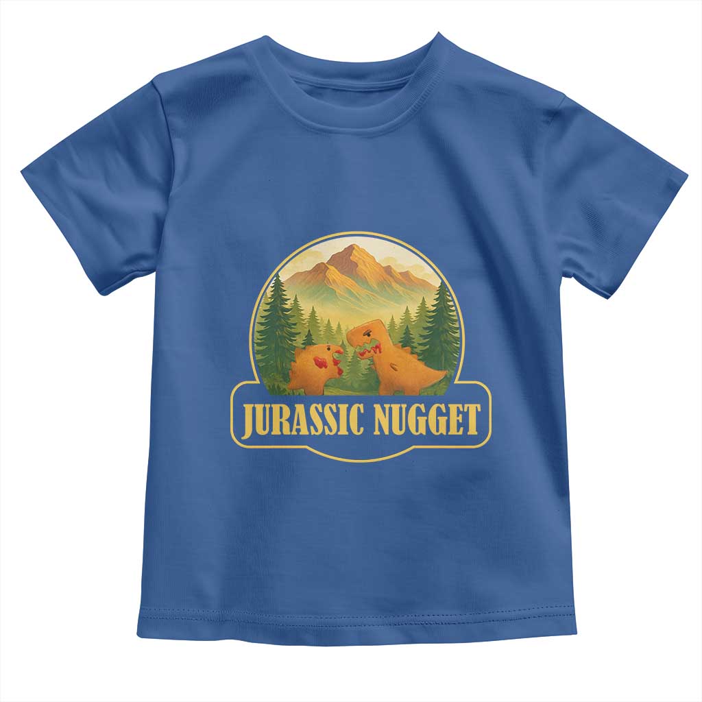Jurassic Nugget World Dino Toddler T Shirt Nugget Lover Gift TS12 Royal Blue Print Your Wear