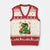 Funny Dinosaur Eating Chicken Nuggets V-Neck Knit Sweater Vest Food Lover Gift TS12 Beige Red Print Your Wear