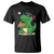 Cute Dinosaur Eating Chicken Nuggets T Shirt Food Humor Gift TS12 Black Print Your Wear