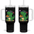 Cute Dinosaur Eating Chicken Nuggets Tumbler With Handle Food Humor Gift TS12 One Size: 40 oz Black Print Your Wear