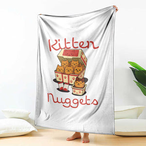 Kitten Nuggets Throw Blanket Funny Cat Lover Gift TS12 Print Your Wear