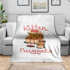 Kitten Nuggets Throw Blanket Funny Cat Lover Gift TS12 Print Your Wear