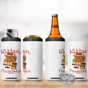 Kitten Nuggets 4 in 1 Can Cooler Tumbler Funny Cat Lover Gift TS12 Print Your Wear