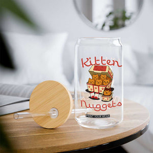 Kitten Nuggets Glass Can Funny Cat Lover Gift TS12 Print Your Wear