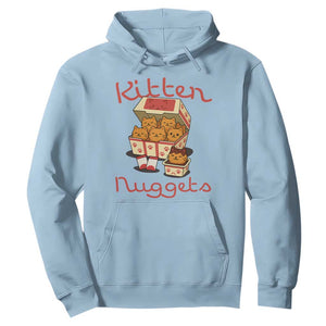 Kitten Nuggets Hoodie Funny Cat Lover Gift TS12 Light Blue Print Your Wear