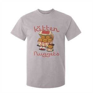 Kitten Nuggets T Shirt For Kid Funny Cat Lover Gift TS12 Ice Gray Print Your Wear