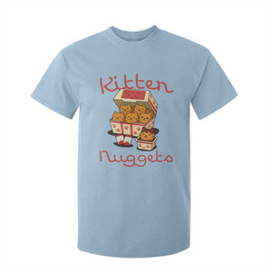 Kitten Nuggets T Shirt For Kid Funny Cat Lover Gift TS12 Light Blue Print Your Wear