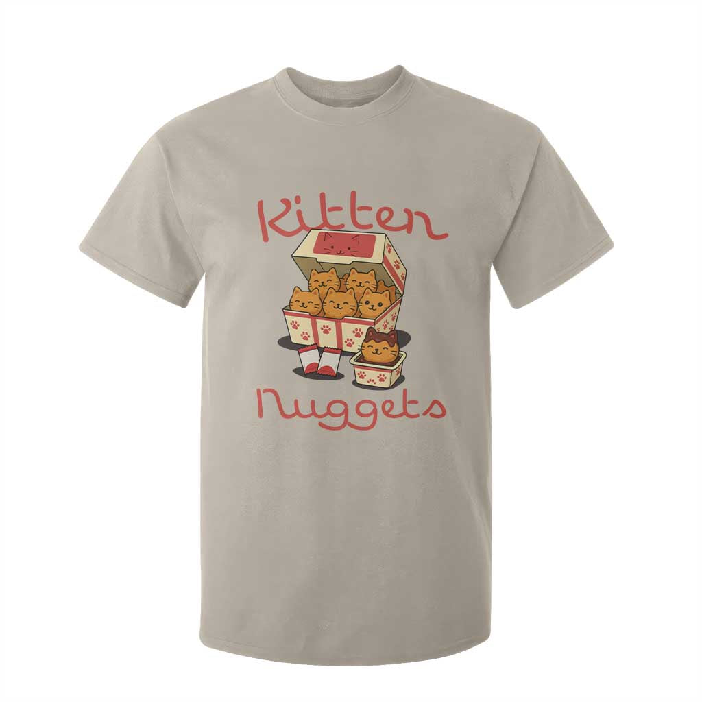 Kitten Nuggets T Shirt For Kid Funny Cat Lover Gift TS12 Sand Print Your Wear