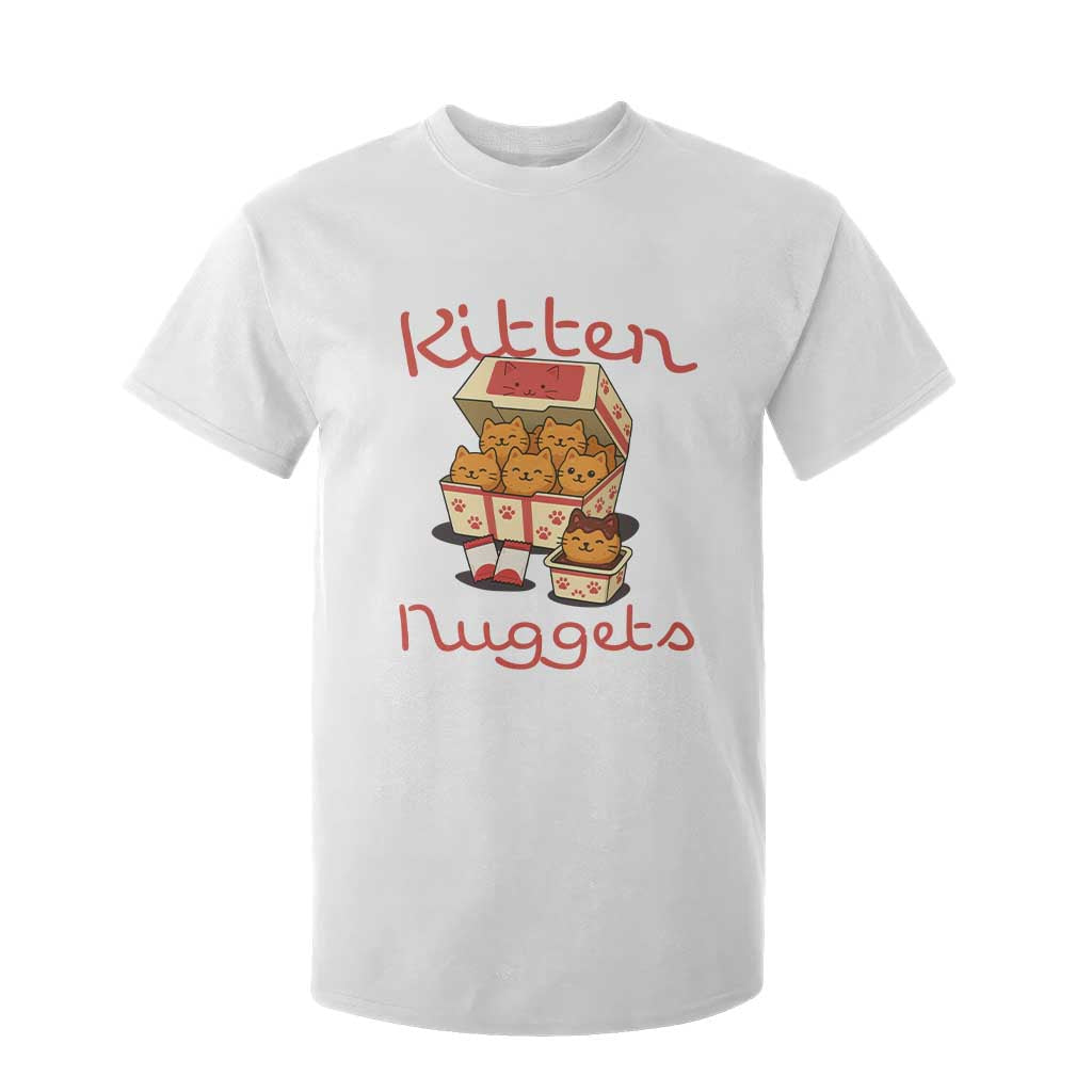 Kitten Nuggets T Shirt For Kid Funny Cat Lover Gift TS12 White Print Your Wear
