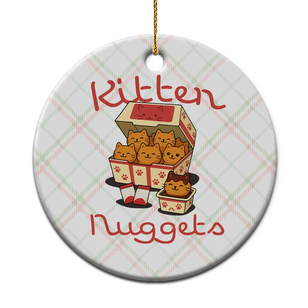 Kitten Nuggets Ceramic Ornament Funny Cat Lover Gift TS12 1pc Christmas Plaid Print Your Wear