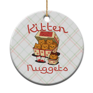 Kitten Nuggets Ceramic Ornament Funny Cat Lover Gift TS12 1pc Christmas Plaid Print Your Wear
