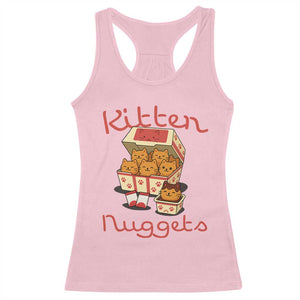 Kitten Nuggets Racerback Tank Top Funny Cat Lover Gift TS12 Light Pink Print Your Wear