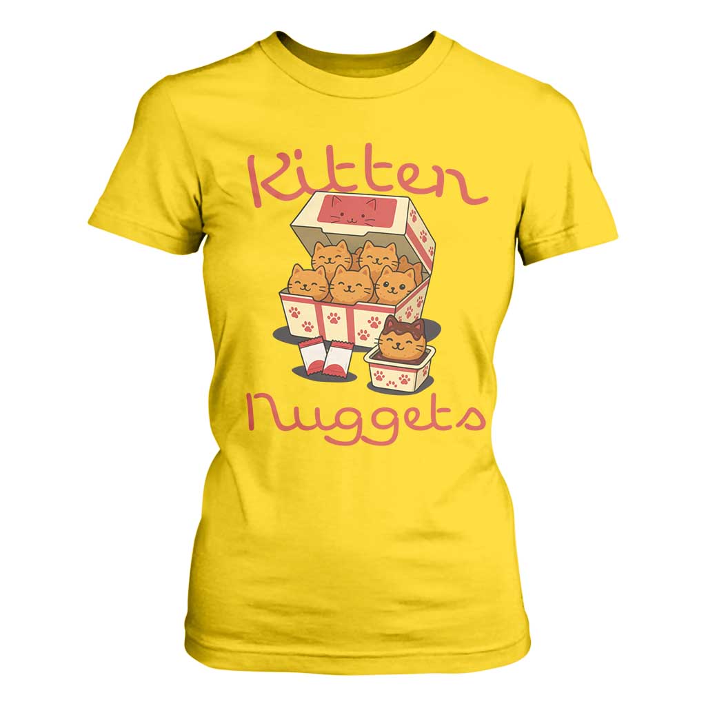 Kitten Nuggets T Shirt For Women Funny Cat Lover Gift TS12 Daisy Print Your Wear
