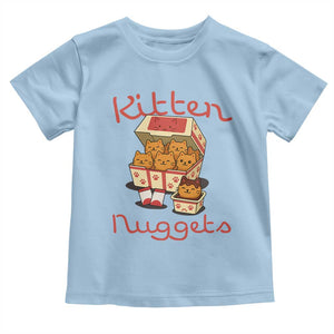 Kitten Nuggets Toddler T Shirt Funny Cat Lover Gift TS12 Light Blue Print Your Wear