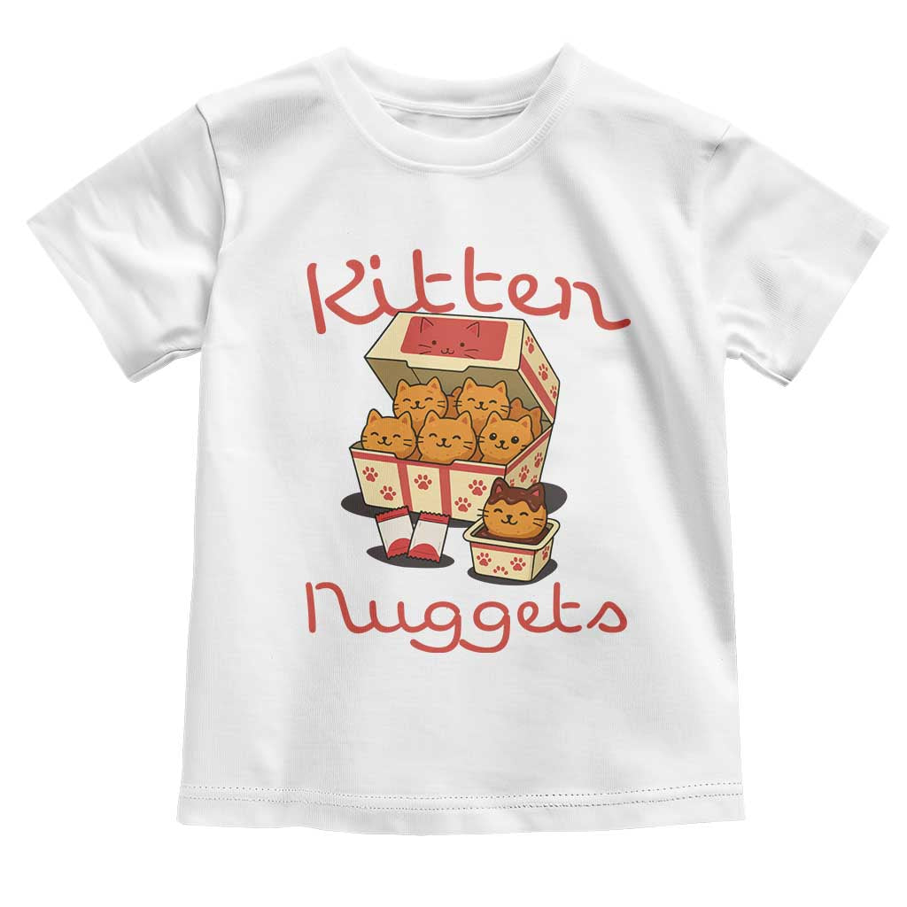Kitten Nuggets Toddler T Shirt Funny Cat Lover Gift TS12 White Print Your Wear