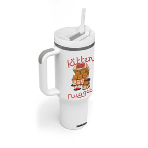 Kitten Nuggets Tumbler With Handle Funny Cat Lover Gift TS12 Print Your Wear
