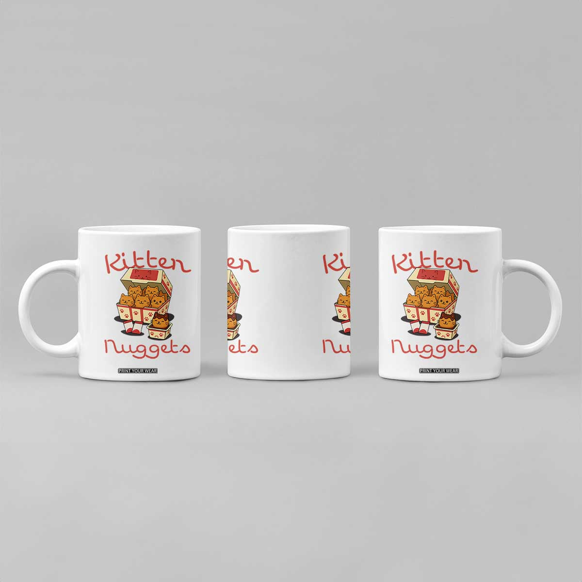 Kitten Nuggets Coffee Mug Funny Cat Lover Gift TS12 Print Your Wear