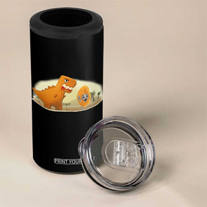 Dino Nuggets Chasing Cat 4 in 1 Can Cooler Tumbler Funny Nugget Lover Gift TS12 Print Your Wear