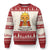 I'm A Beautiful Chicken Nugget Ugly Christmas Sweater Food Humor Gift TS12 Beige Red Print Your Wear