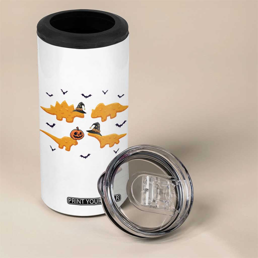 Halloween Dinosaur Nugget 4 in 1 Can Cooler Tumbler Funny Spooky Food Gift TS12 Print Your Wear