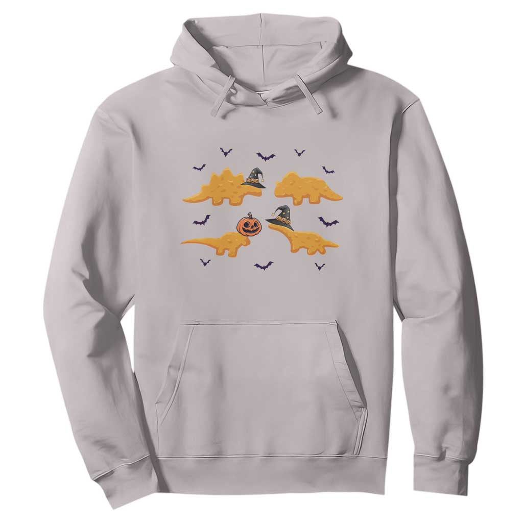 Halloween Dinosaur Nugget Hoodie Funny Spooky Food Gift TS12 Ice Gray Print Your Wear