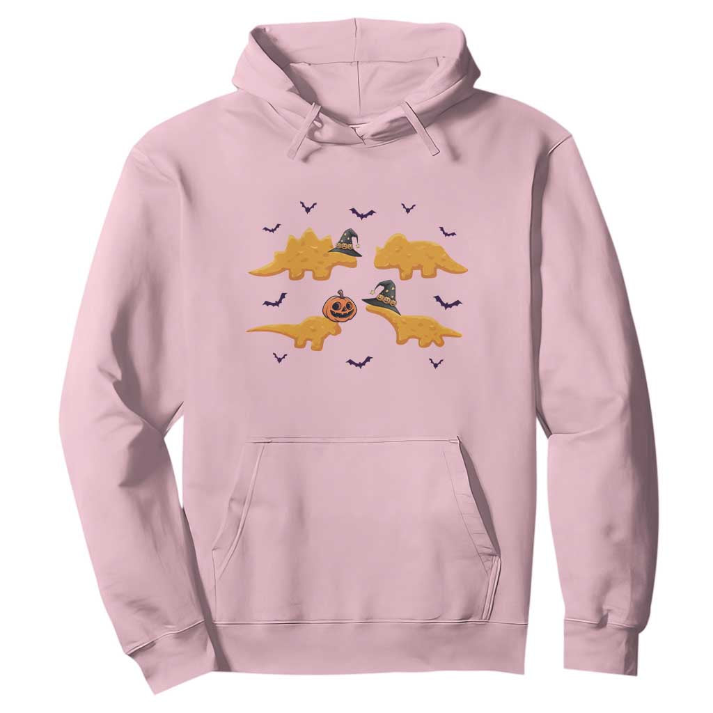 Halloween Dinosaur Nugget Hoodie Funny Spooky Food Gift TS12 Light Pink Print Your Wear