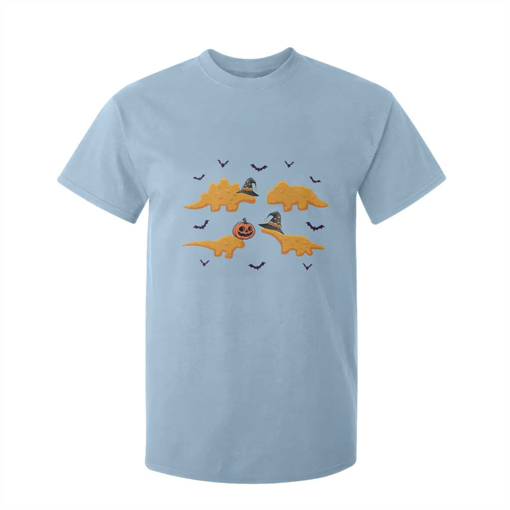 Halloween Dinosaur Nugget T Shirt For Kid Funny Spooky Food Gift TS12 Light Blue Print Your Wear