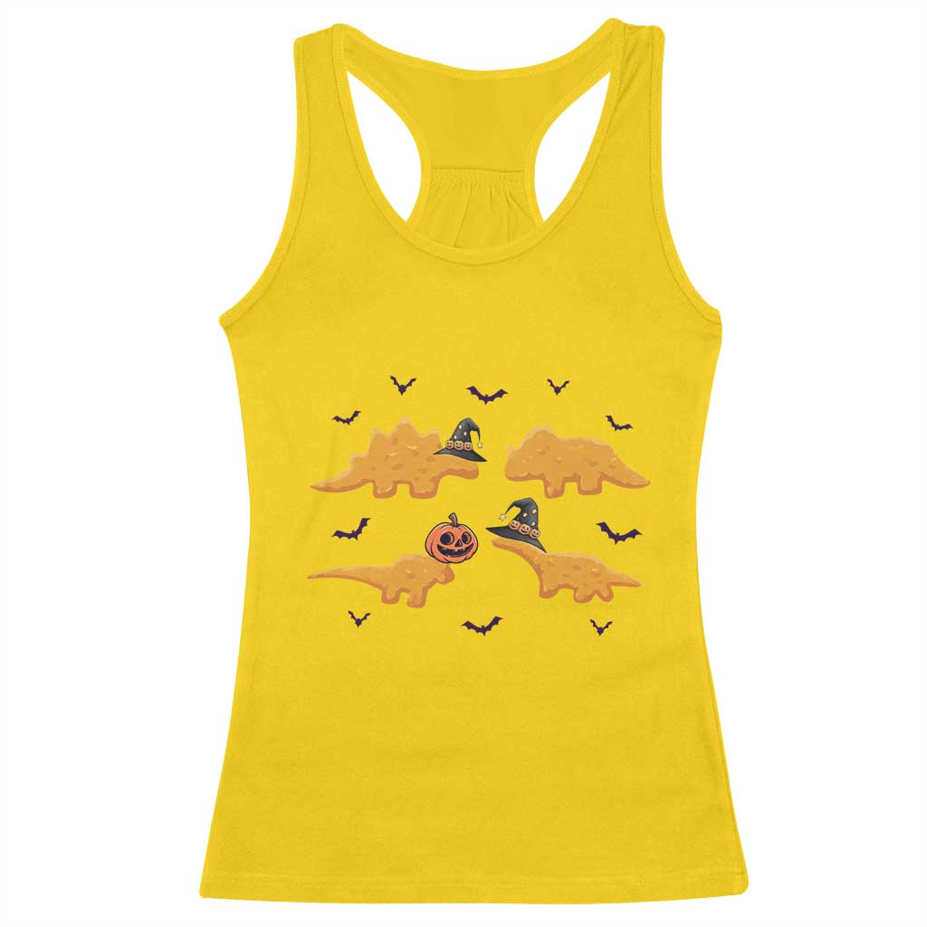 Halloween Dinosaur Nugget Racerback Tank Top Funny Spooky Food Gift TS12 Daisy Print Your Wear